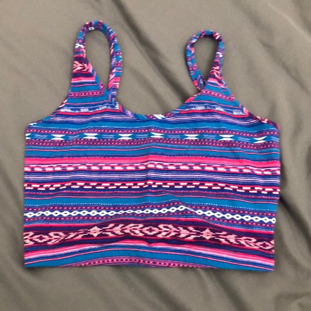 Pattern cropped tank